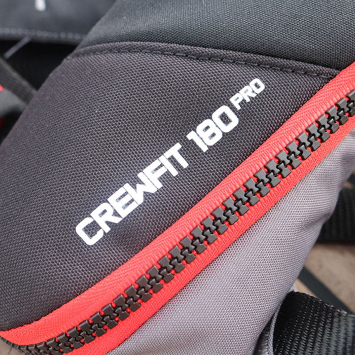 2024 Crewsaver Crewfit+ 180N ISO Single Manual 9720BRM - Black / Red